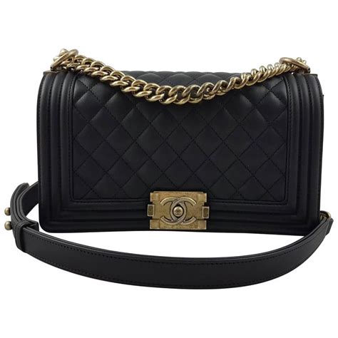 black chanel boy bag with gold hardware|A Complete Guide on Chanel Hardware .